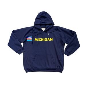 Vintage Michigan Wolverines Hoodie Mens XL Chill Buster by Camber II Made in USA